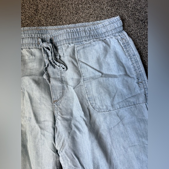 Level99 Light Blue Linen Lounge Pants - Picture 2 of 5